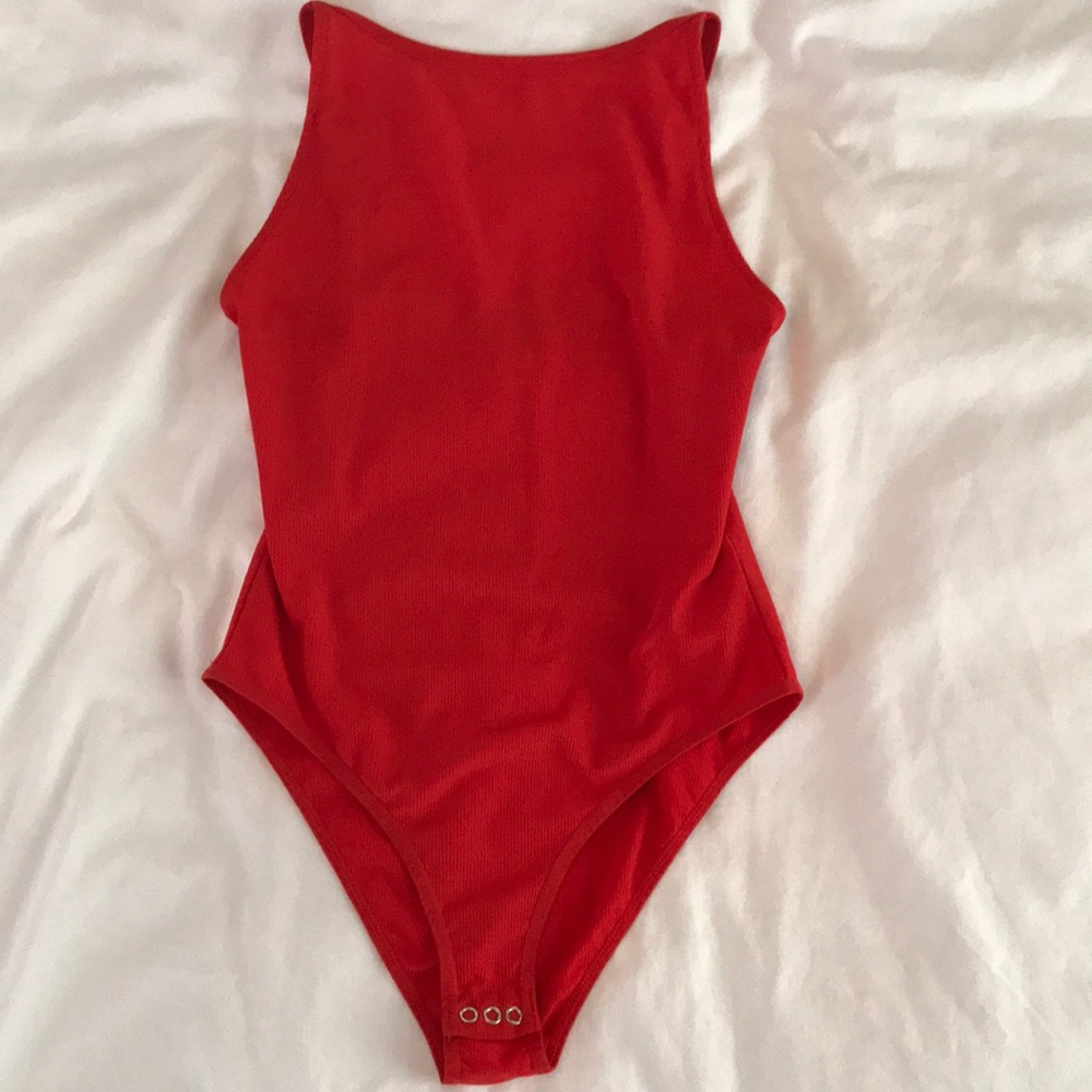 Red bodysuit